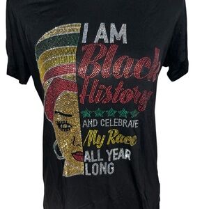 Black History Graphic T-Shirt with Colorful Design